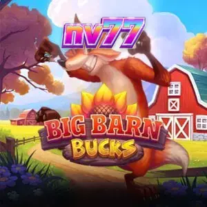 Tampilan visual permainan slot Big Barn Bucks dengan tema peternakan yang ceria